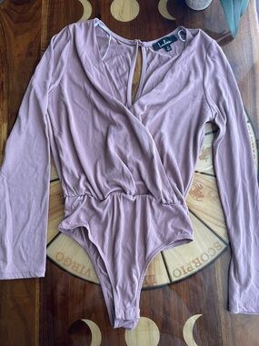 lulus bodysuit mauve